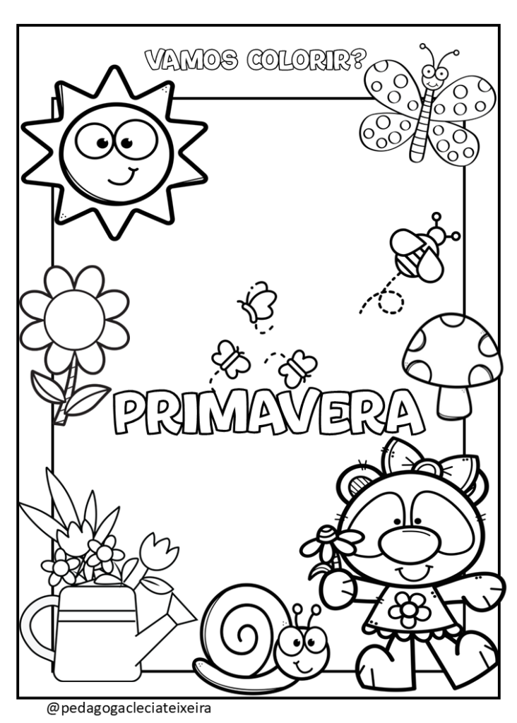 pintura de primavera para crianças