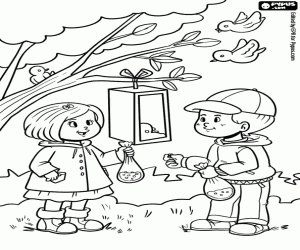 desenhos fofos de primavera para pintar