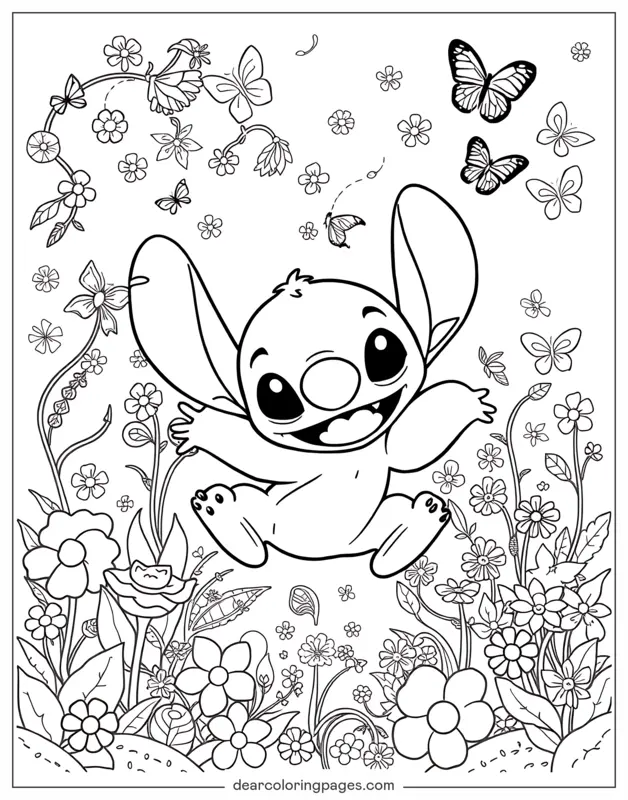 desenhos de jardim de primavera para colorir