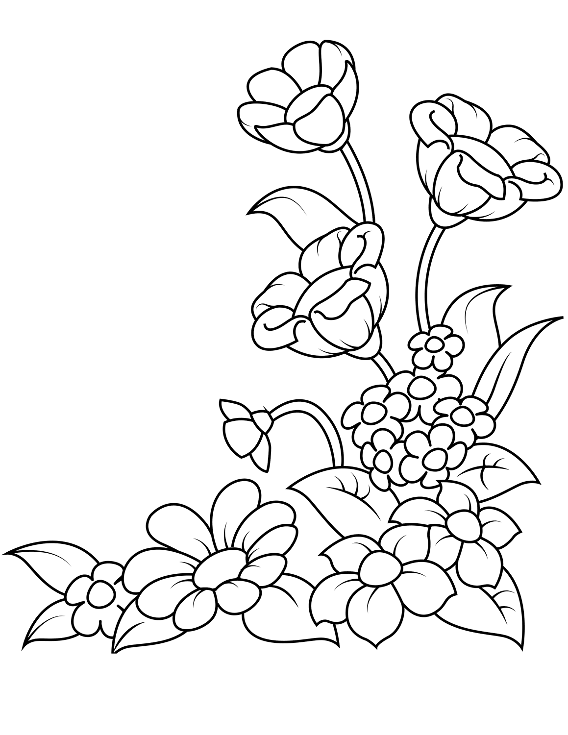 desenho de primavera para imprimir