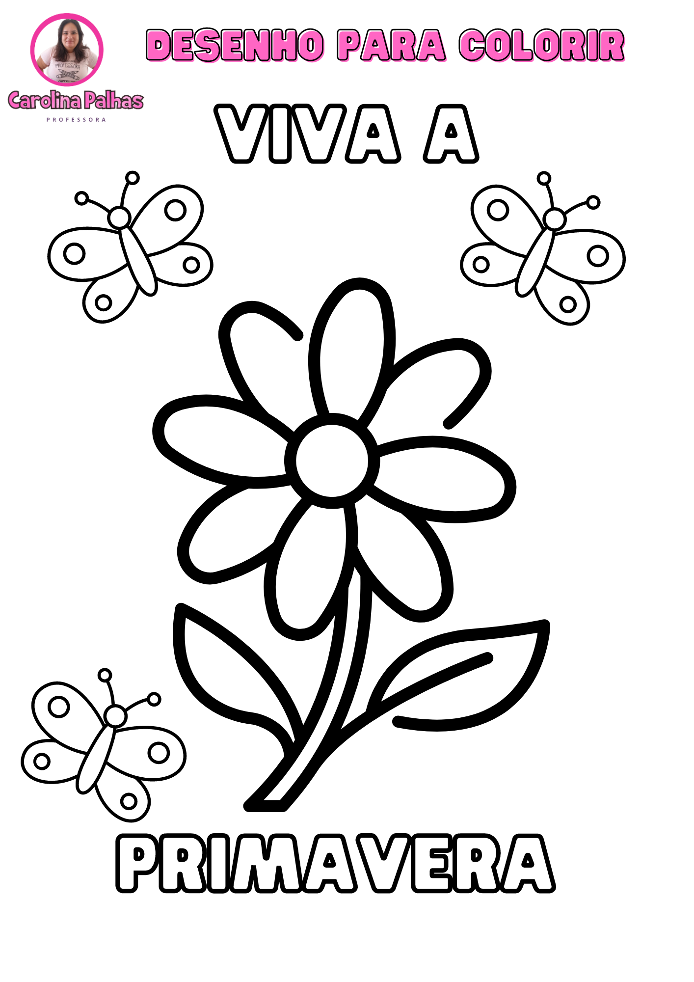 colorir flores da primavera