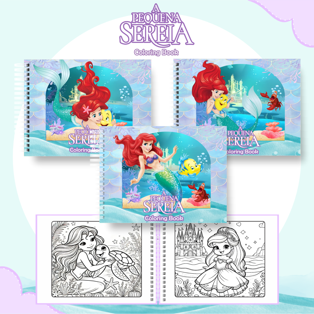 desenho da Ariel em forma humana