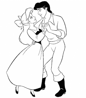 desenho da Ariel em forma humana