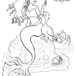 desenhos da Ariel no fundo do mar