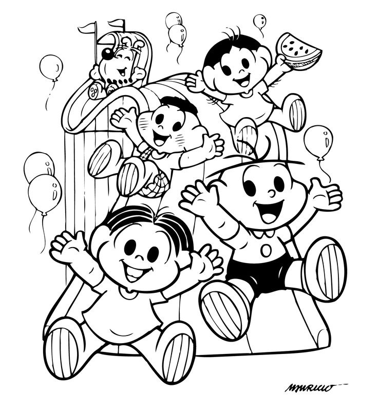 desenho da Mônica para colorir