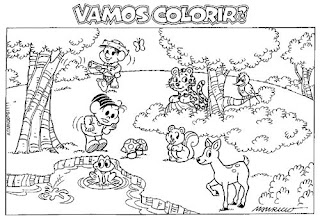 desenho da Magali para colorir