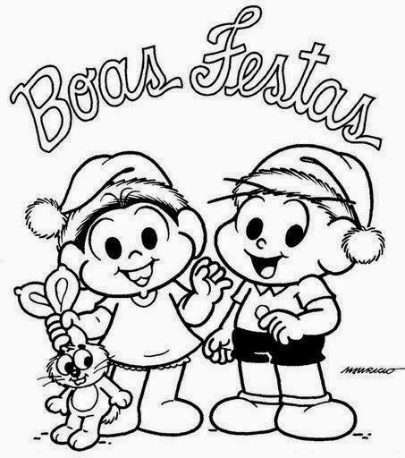 livro de colorir Turma da Mônica