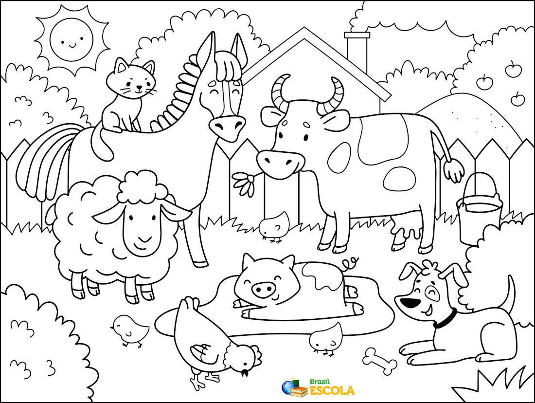 desenhos de animais para imprimir e colorir
