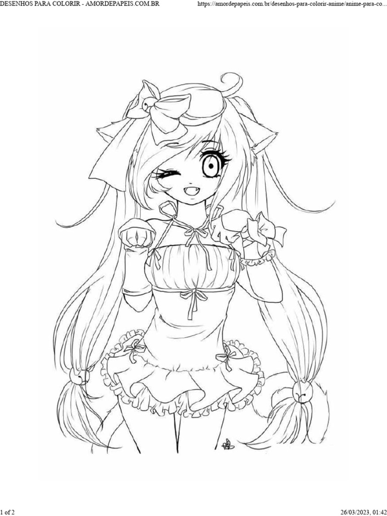 colorir online anime