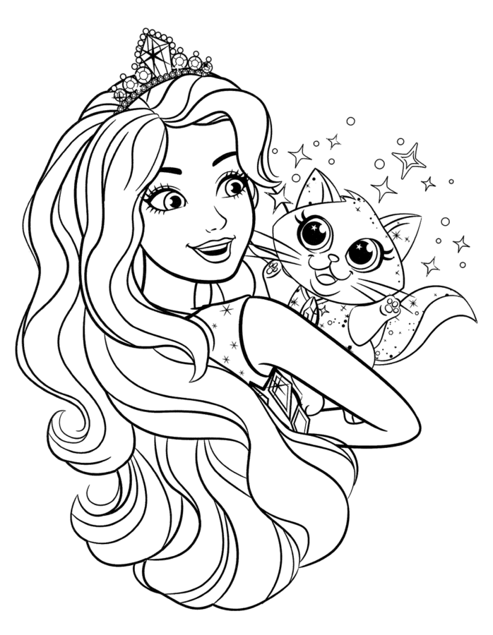 desenhos da Barbie para colorir grátis