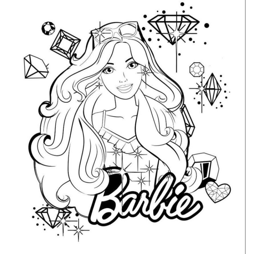 imprimir desenhos da Barbie