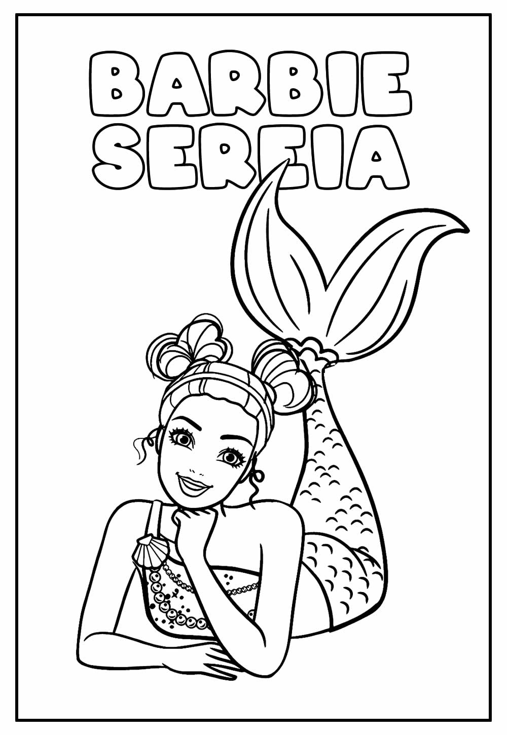 Barbie fashion para colorir