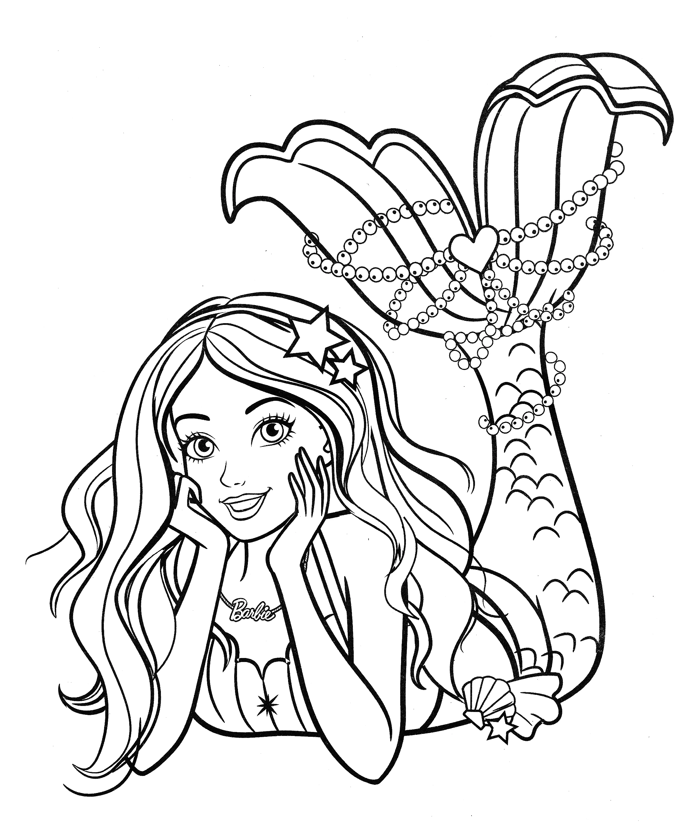 Barbie fashion para colorir