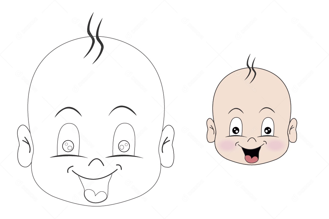 bebê realista para pintar