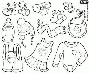 desenho de recém-nascido para colorir