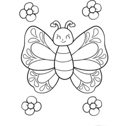 borboleta para colorir infantil