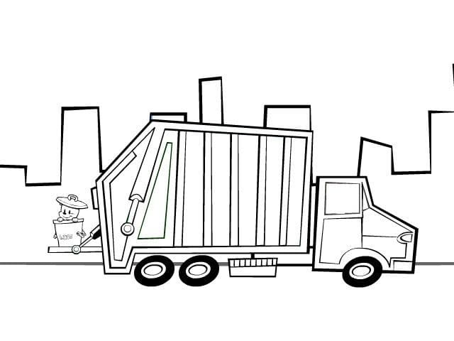 desenho de caminhão off-road para colorir