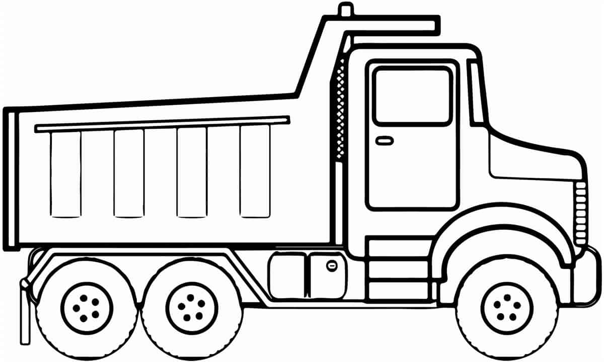 desenho de caminhão futurista para colorir