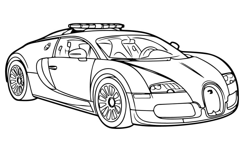 desenho para colorir de carro