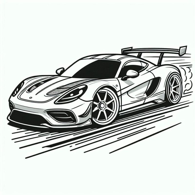 desenho para colorir de carro