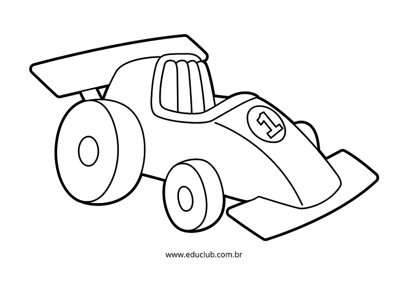 desenho para colorir de carro