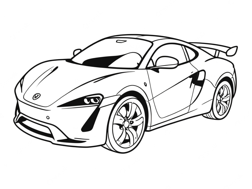 desenho para colorir de carro