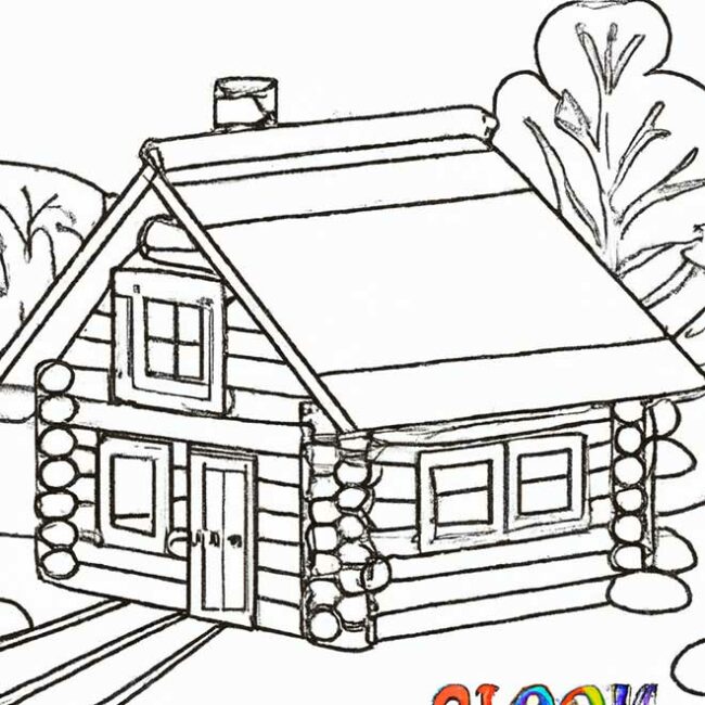 desenhos de casas grandes para pintar