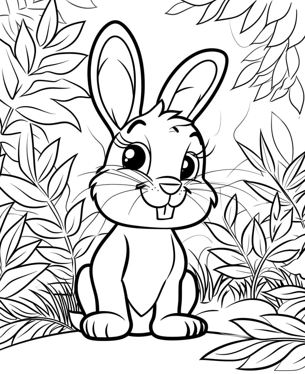 desenhos de coelhos para imprimir e pintar