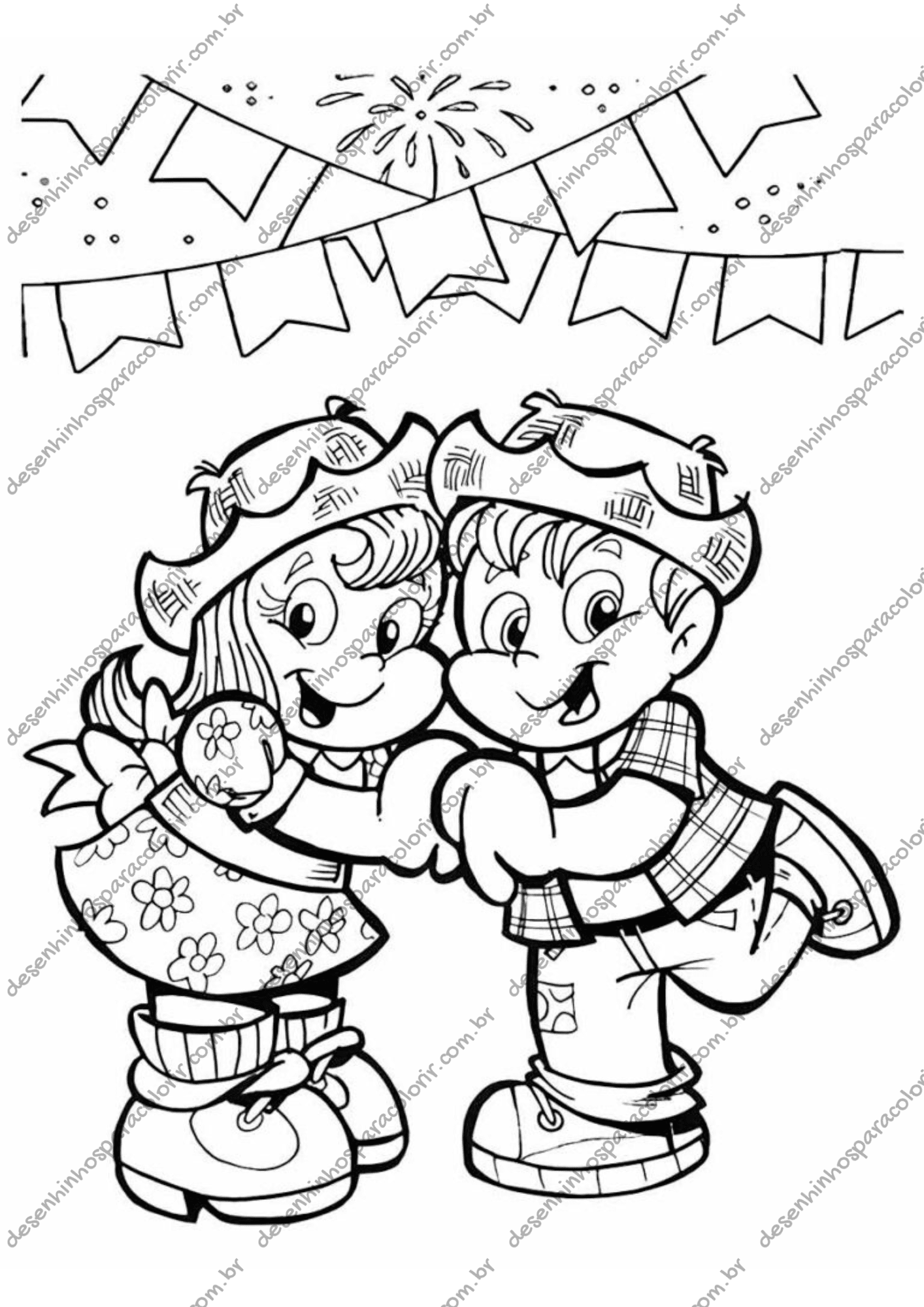 desenho de milho para festa junina