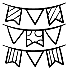 desenho de balão junino para imprimir