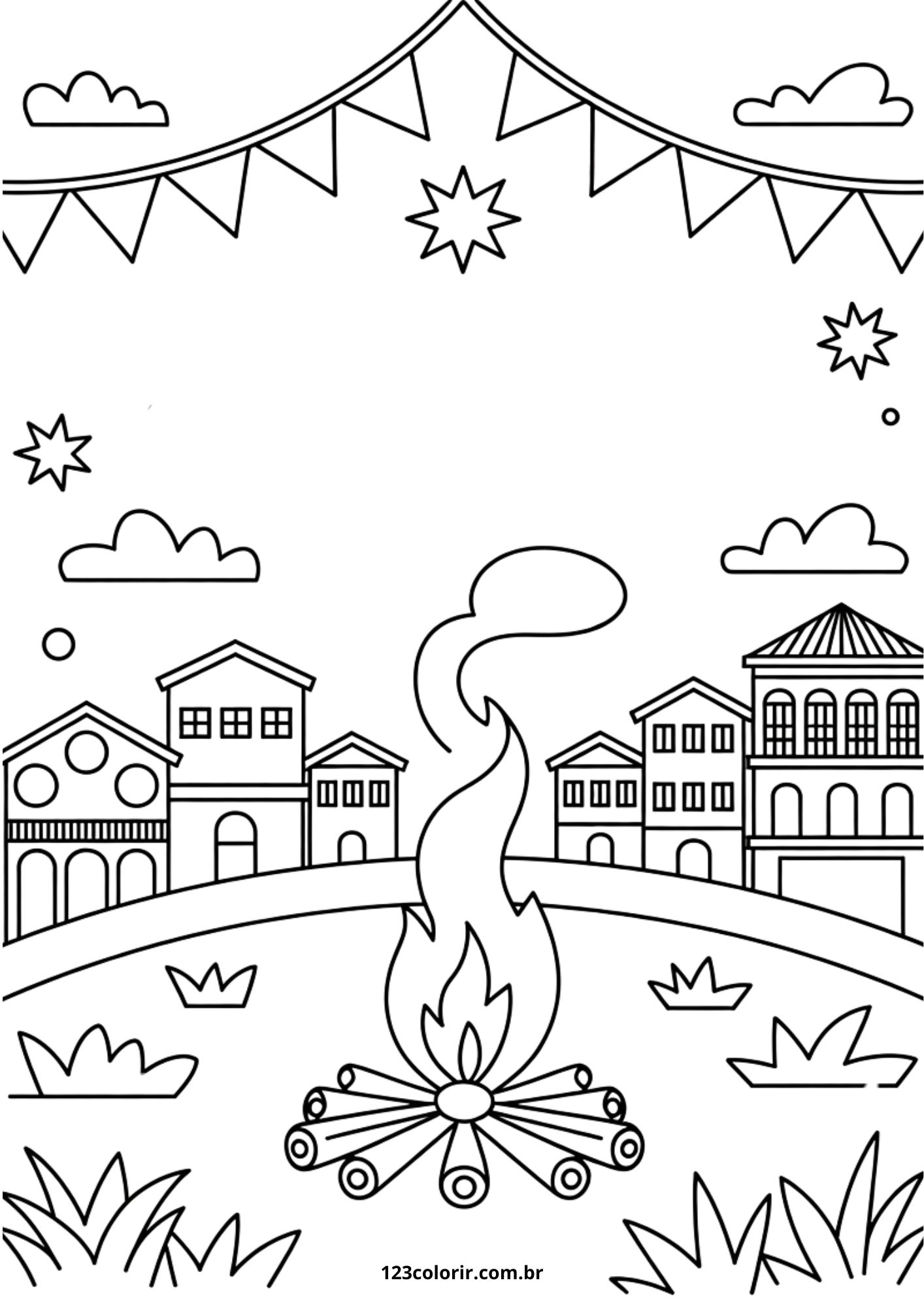 desenho de milho para festa junina