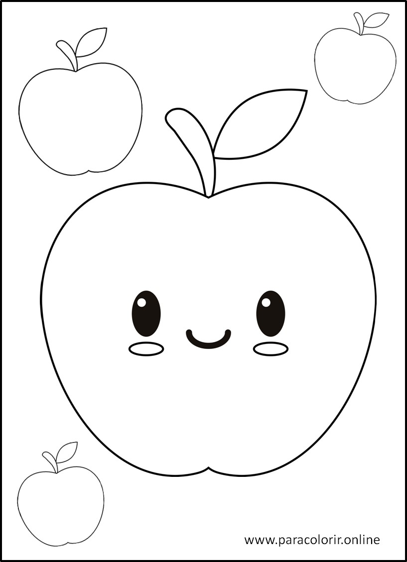 desenhos de morango para colorir