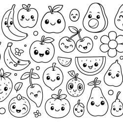 desenhos de abacaxi para colorir