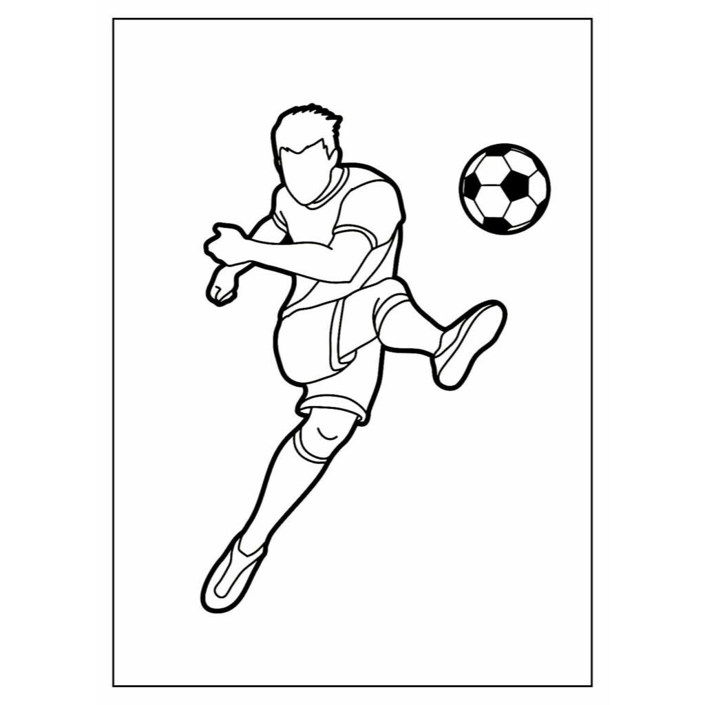 desenhos de futebol para colorir tema