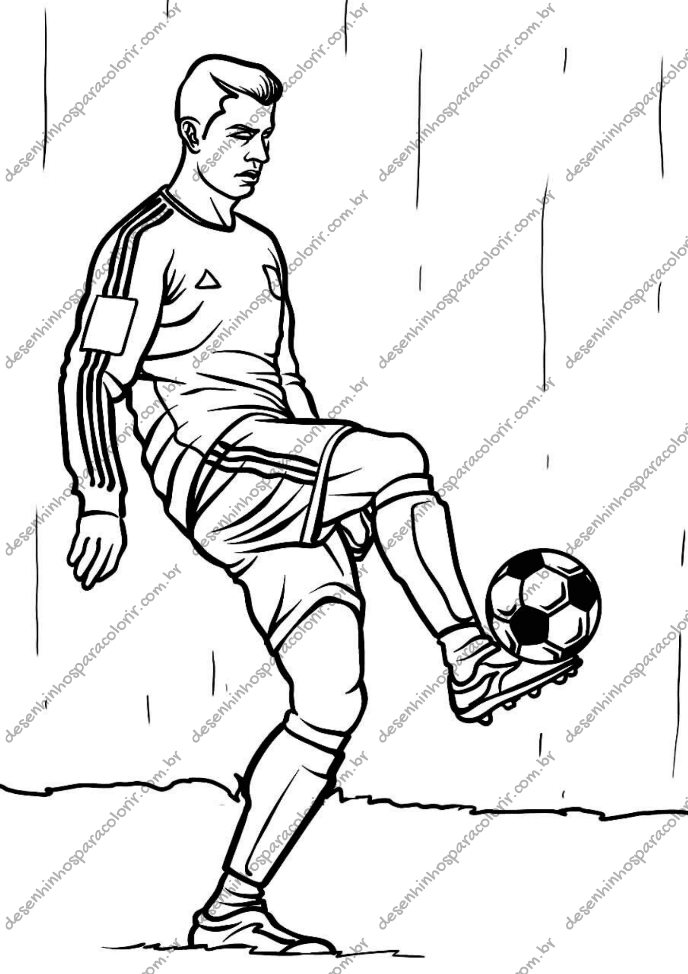 ilustrações de futebol para imprimir
