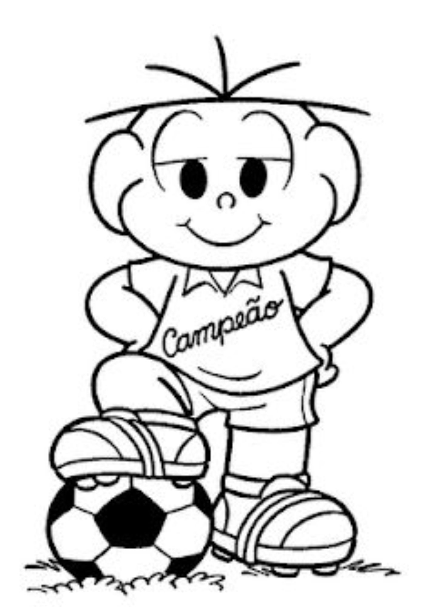 atividade de colorir futebol