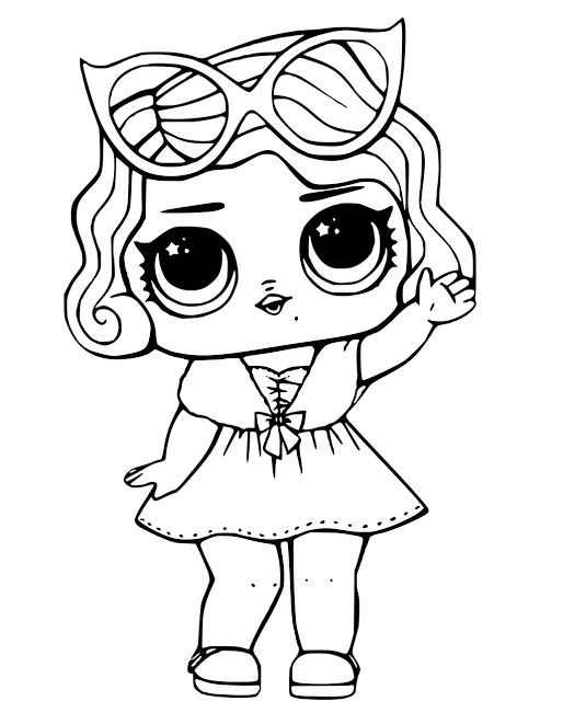 desenho para colorir LOL com estilo de super-heroína