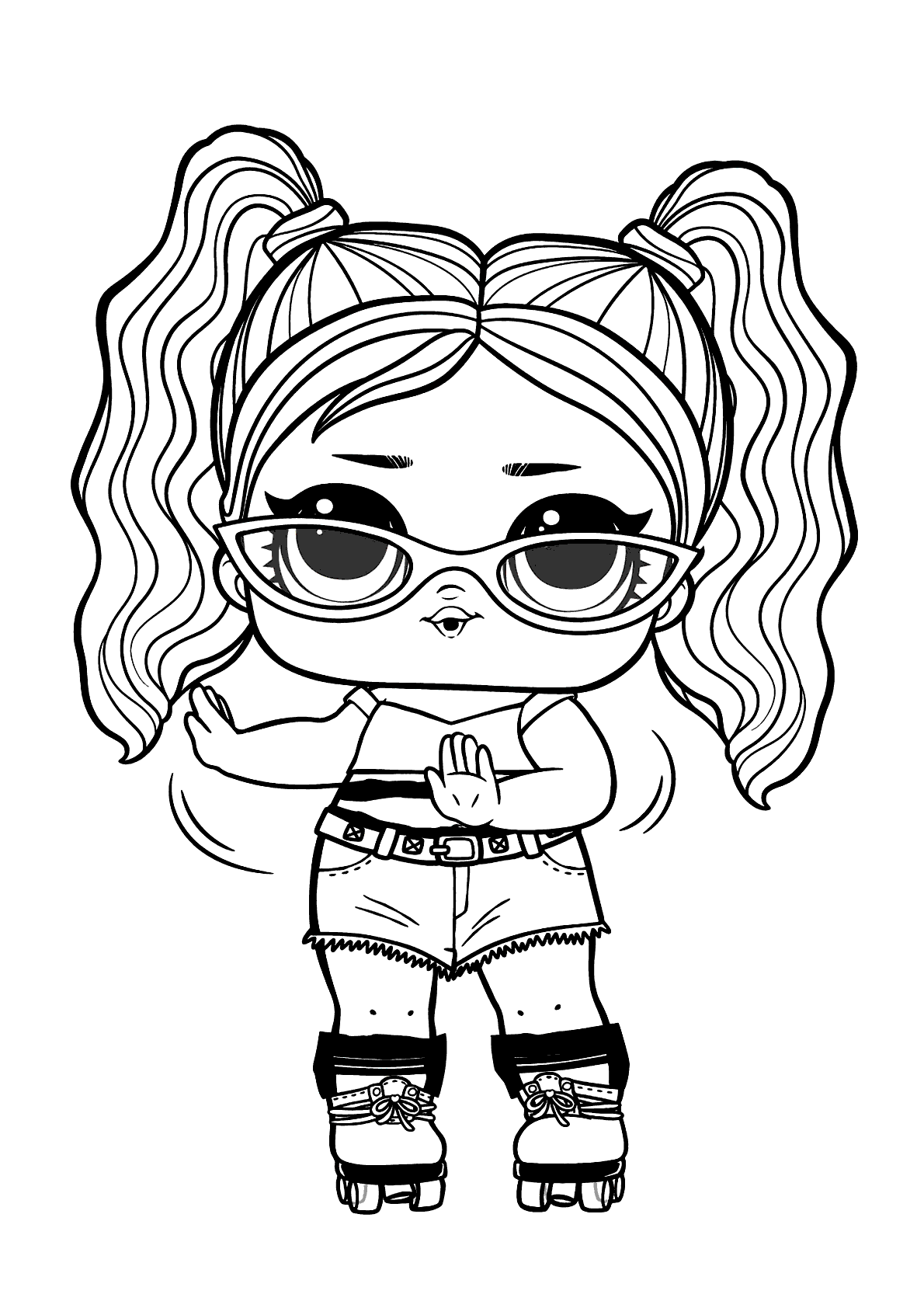 desenho para colorir LOL O.M.G.