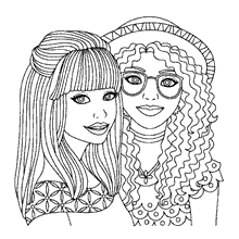 como desenhar amigas tumblr passo a passo