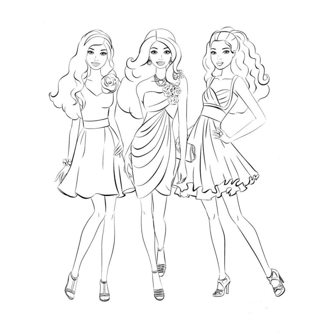 desenho de menina para colorir natureza
