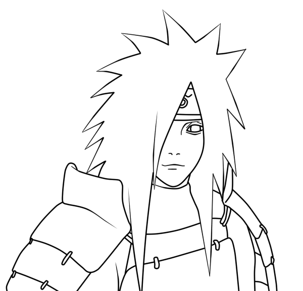 desenho itachi para colorir