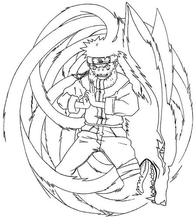 desenho sakura para colorir