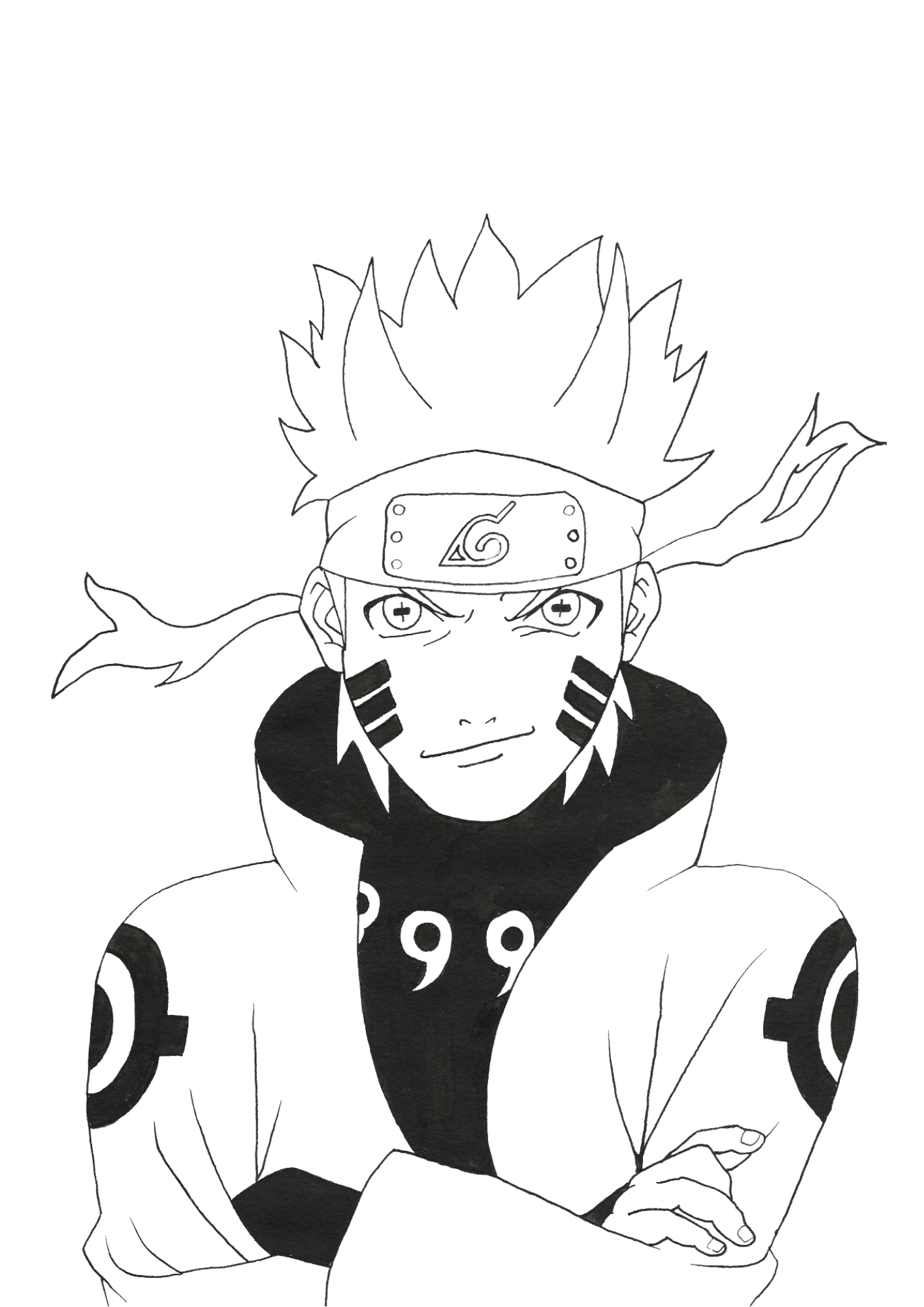 desenho akatsuki para colorir