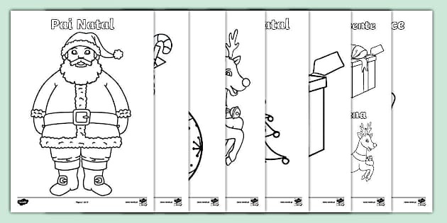desenhos natalinos para crianças