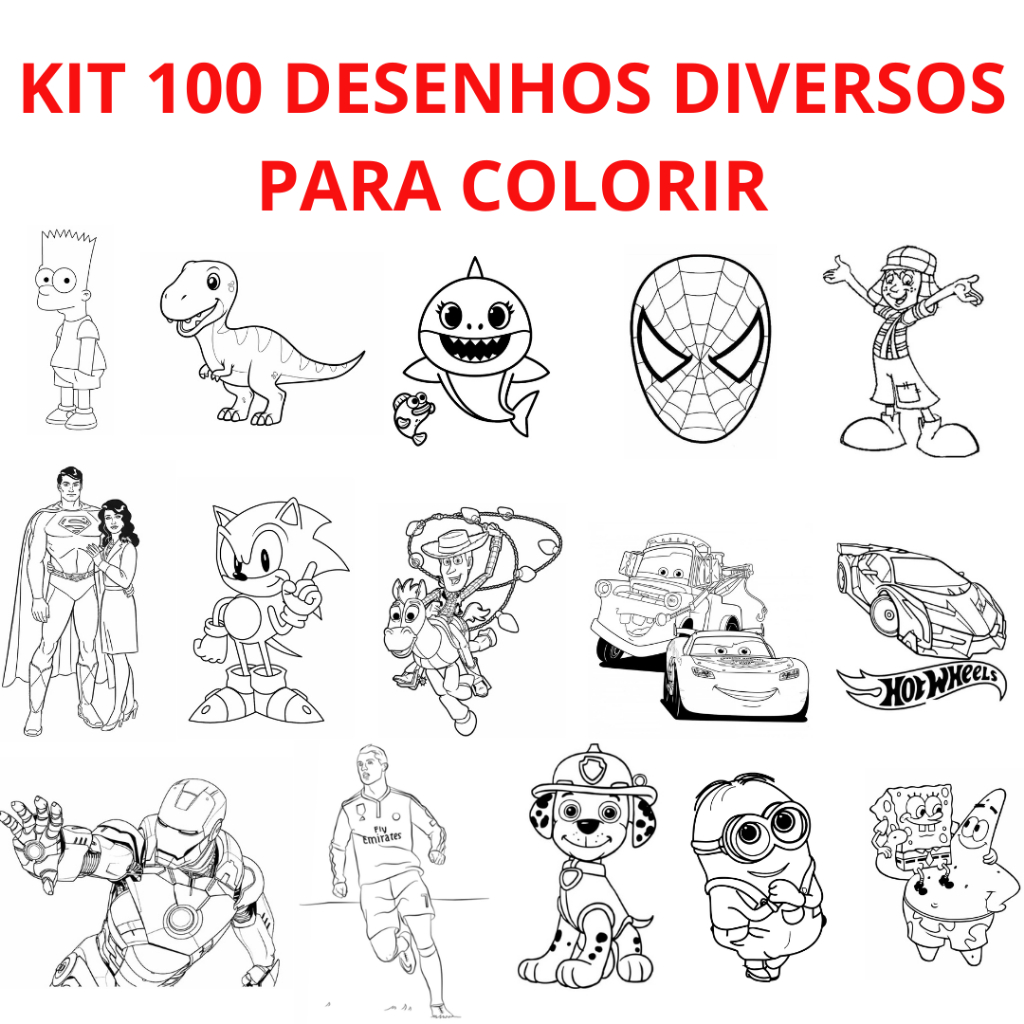 desenhos de personagens de games para colorir