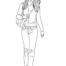 desenho para colorir mulher