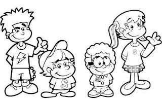 desenho para colorir bebês