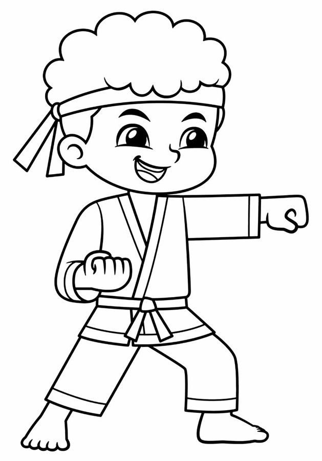 desenho para colorir pessoas em ação
