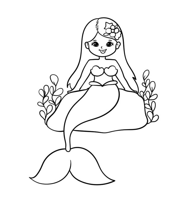 sereia para pintar