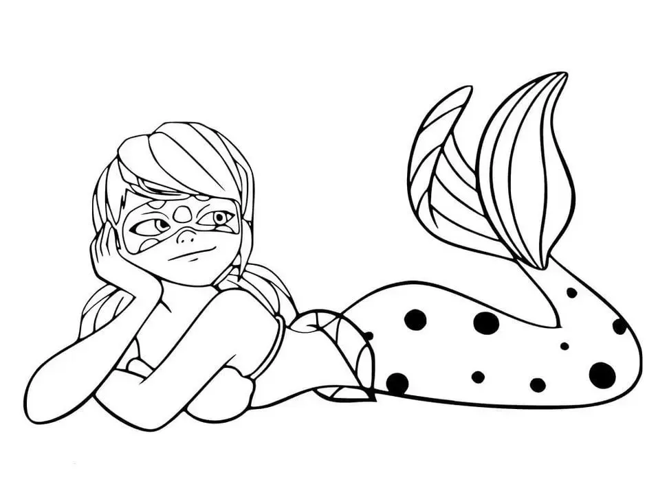 sereia desenho simples